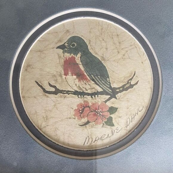 Marnie Dahl Batik Studio
Framed Signed Bird and Blossom Print - Picture 2 of 6